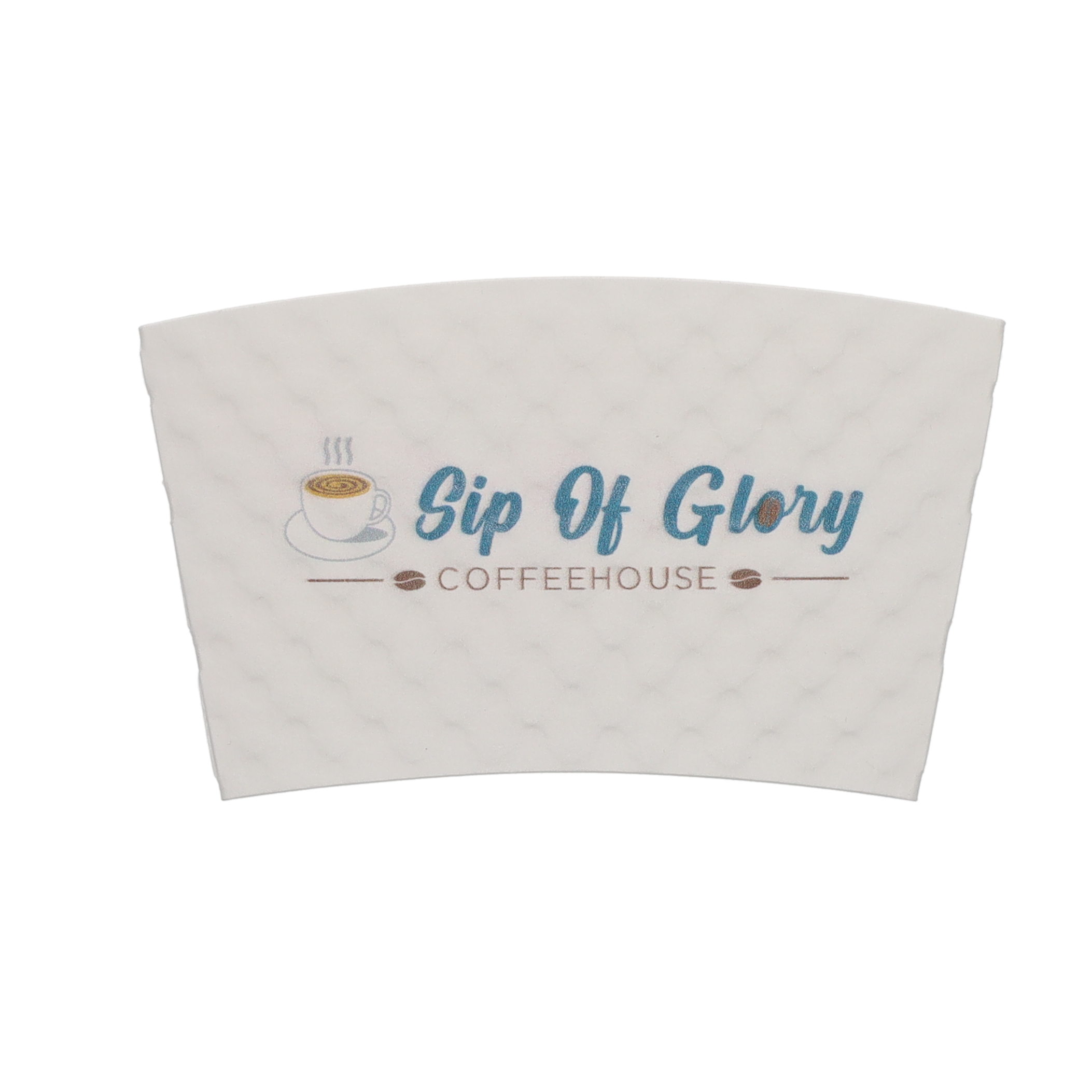 8/9 oz Beverage Wrap White Digital Print 18