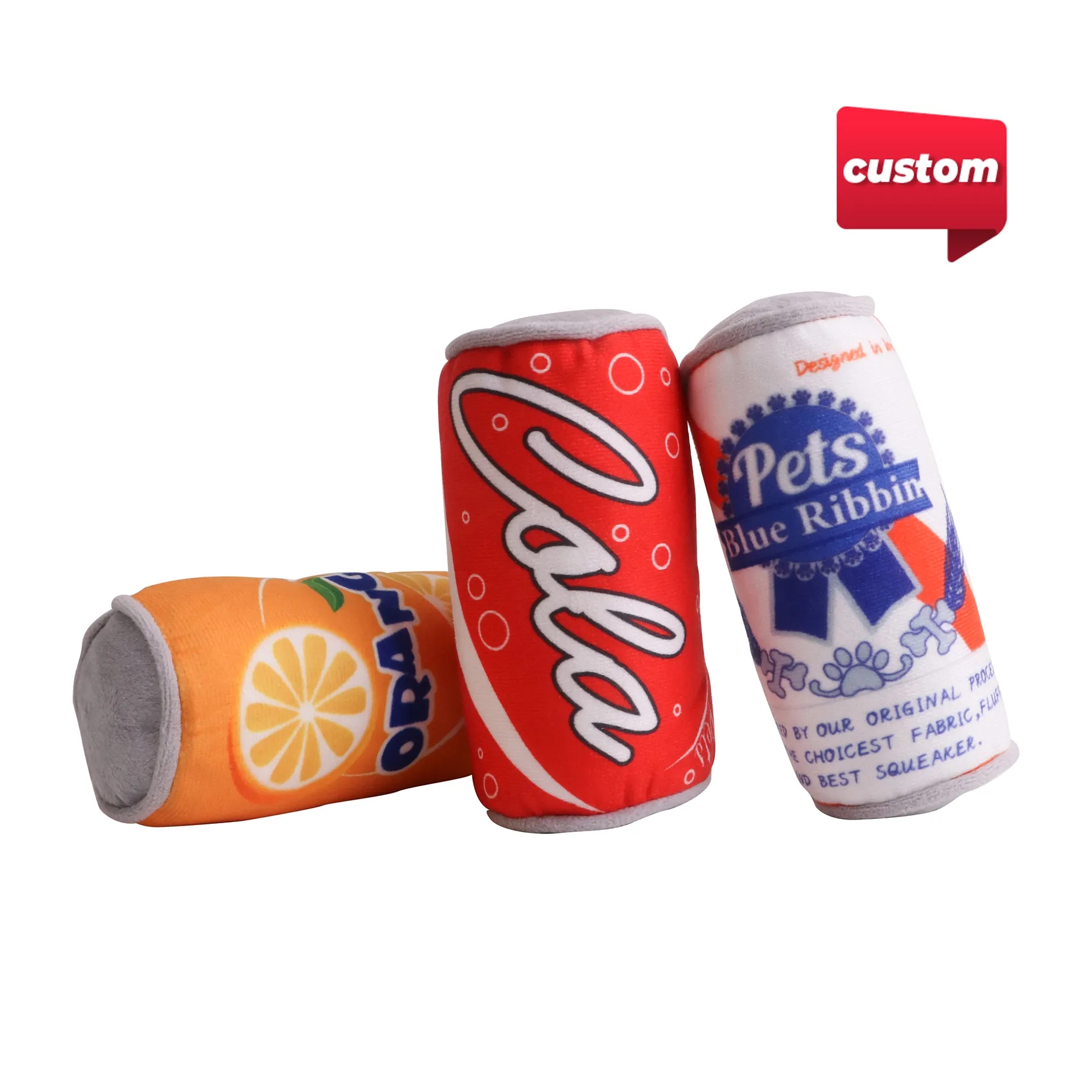 Custom Squeaky Can Shape Pet Toys 2