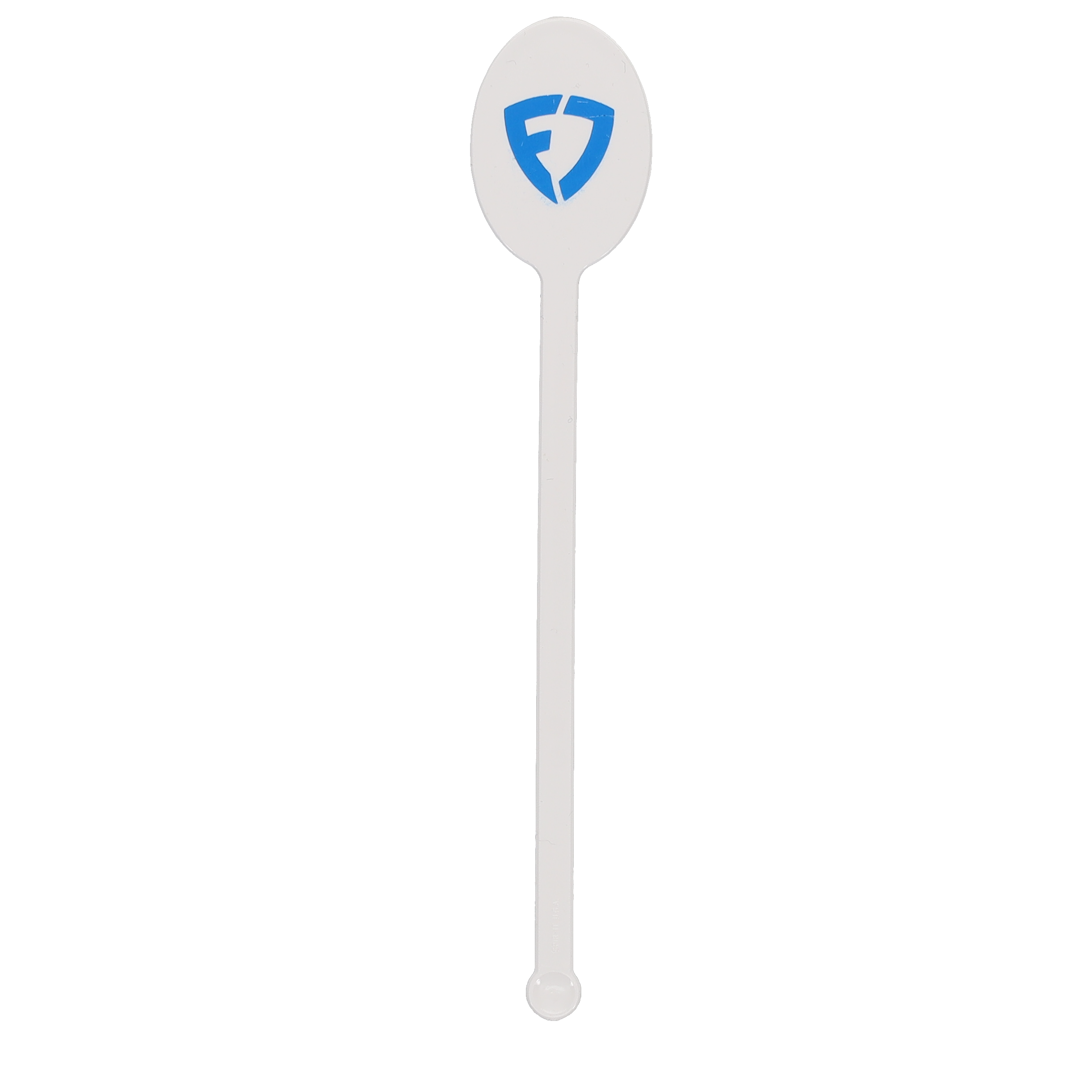 Plastic Drink Stirrer 6.000" Upright Oval White Tradition Print 6