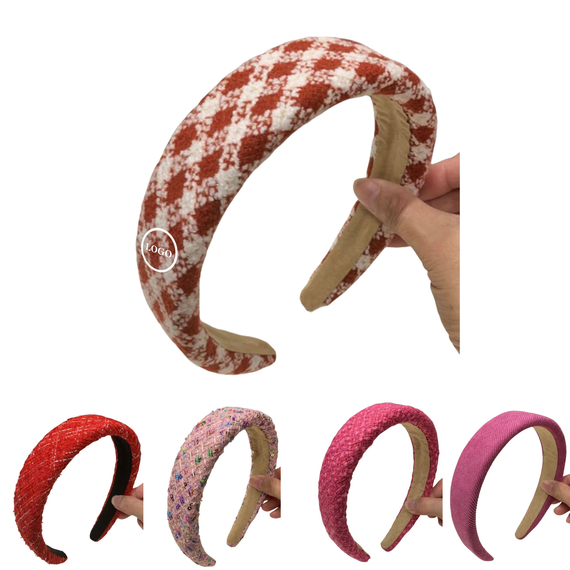 Stylish Tweed Fabric Headband 3