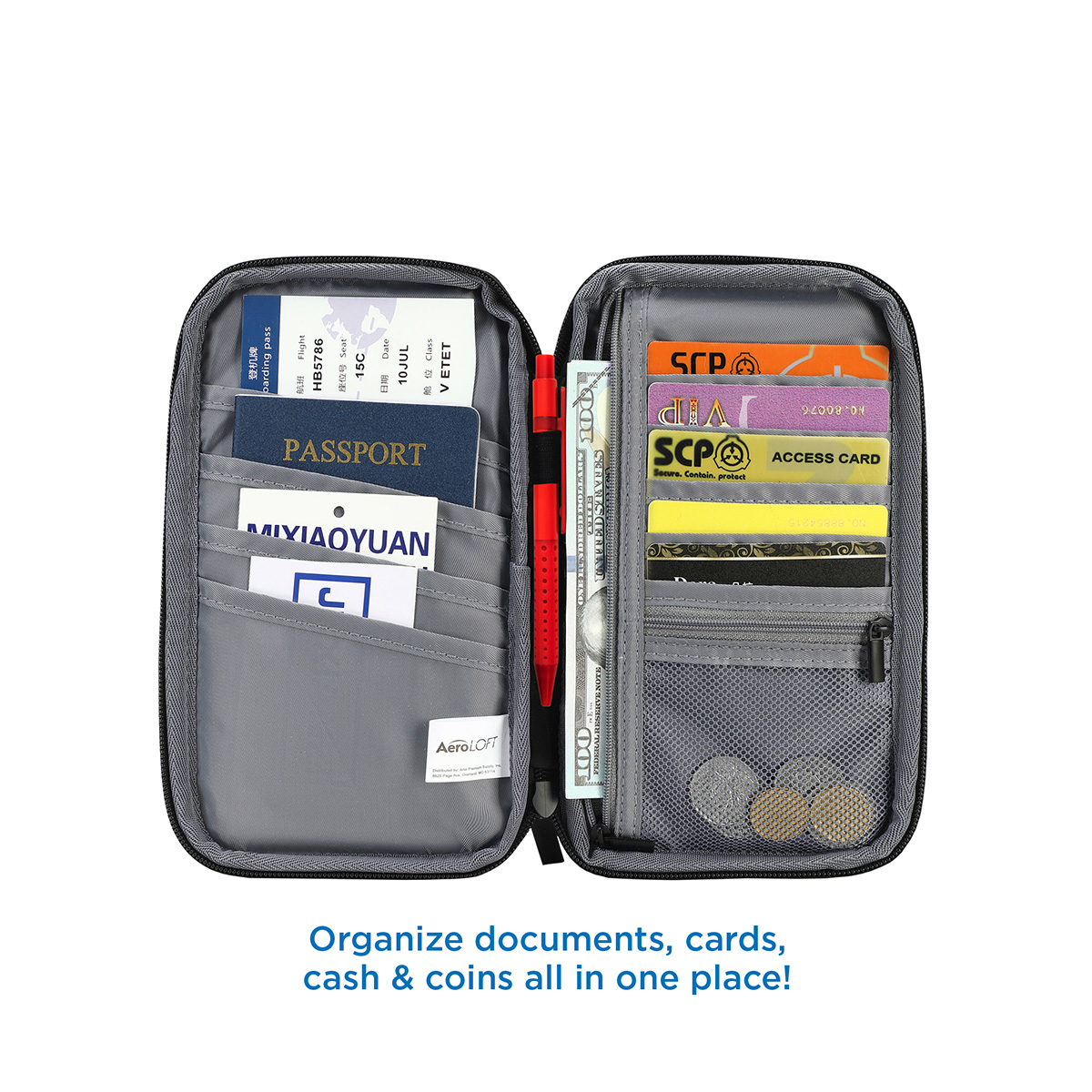 AeroLOFT Travel Wallet Organizer