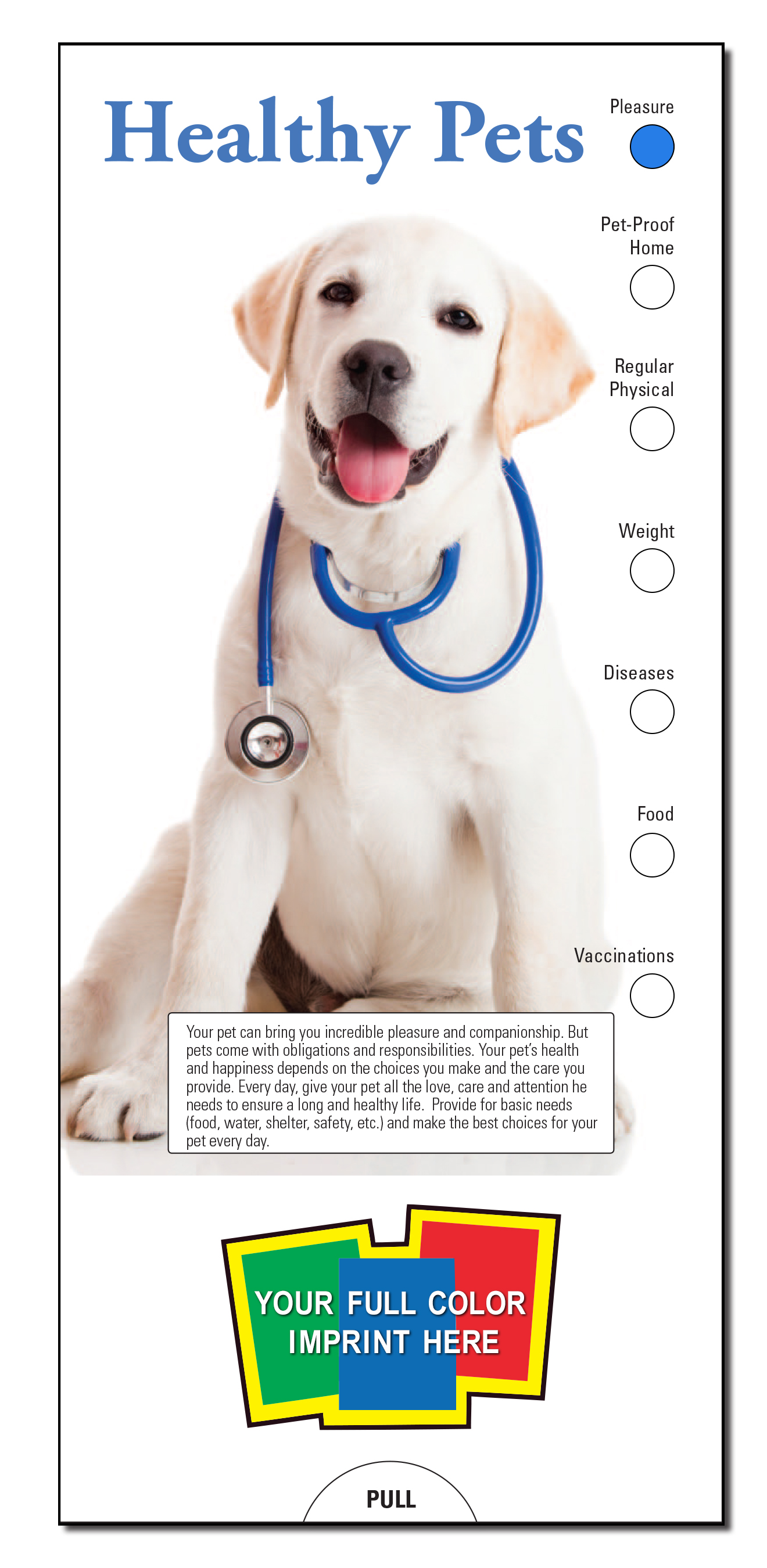 SLIDE CHART - Healthy Pets Slide Chart