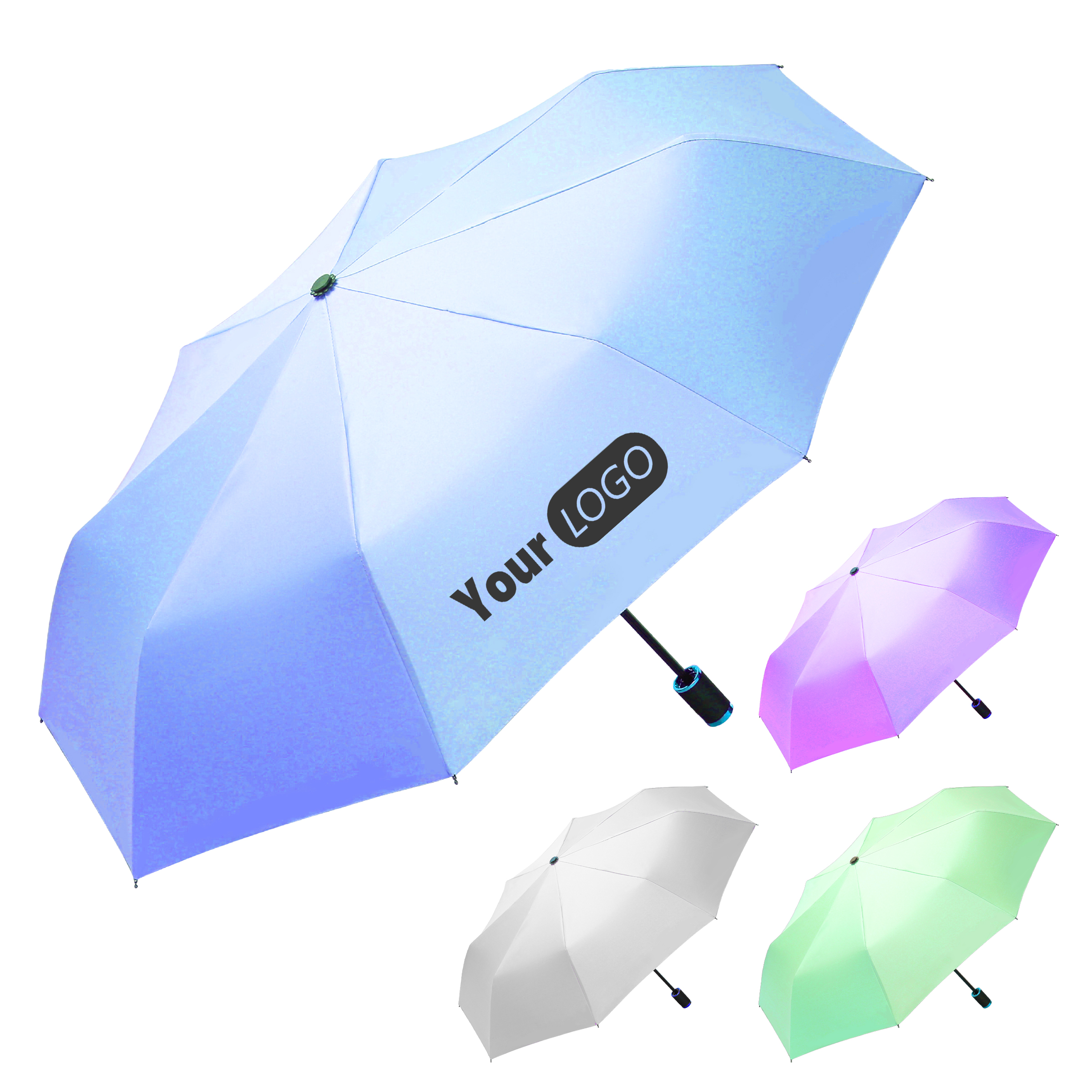 Nylon Versatile Sunny And Rainy Umbrella With Custom Logo 3