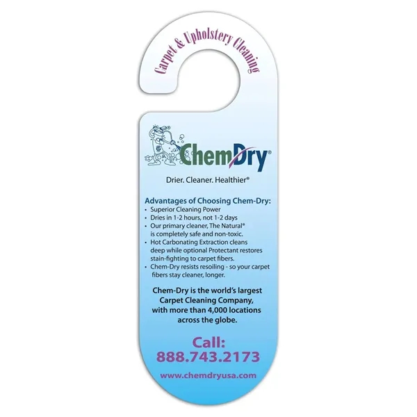 Door Hanger Oval Paper Card for trade show giveaways