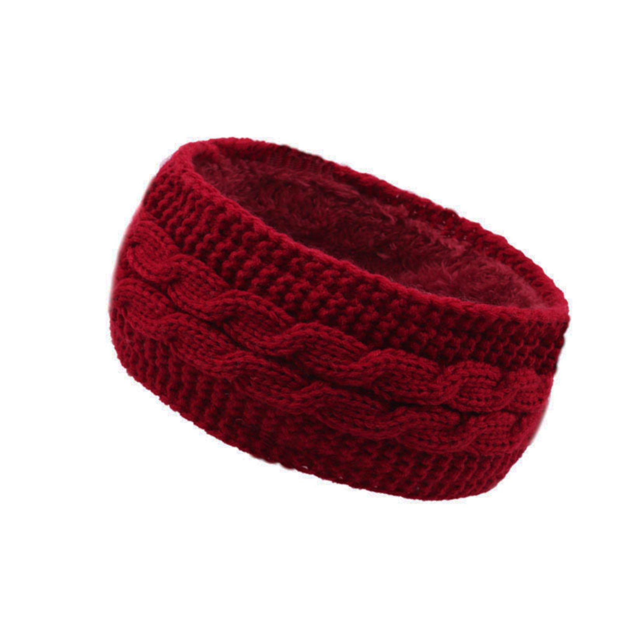 Fleece Lined Knitted Headband Ear Warmer for Women 22