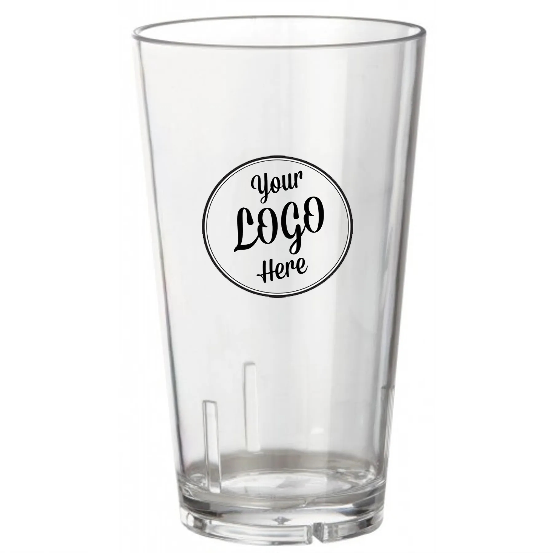 16 Oz Beer Plastic Pint Glass