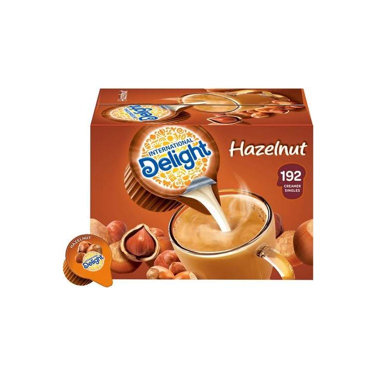 International Delight Hazelnut Creamer Singles -192 Pack 3