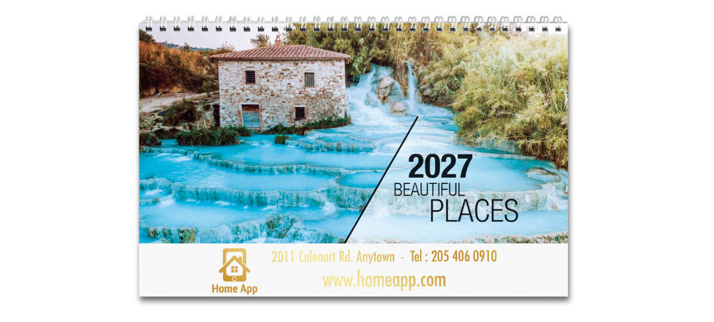 PCA 3785 Beautiful Places Desk Calendar