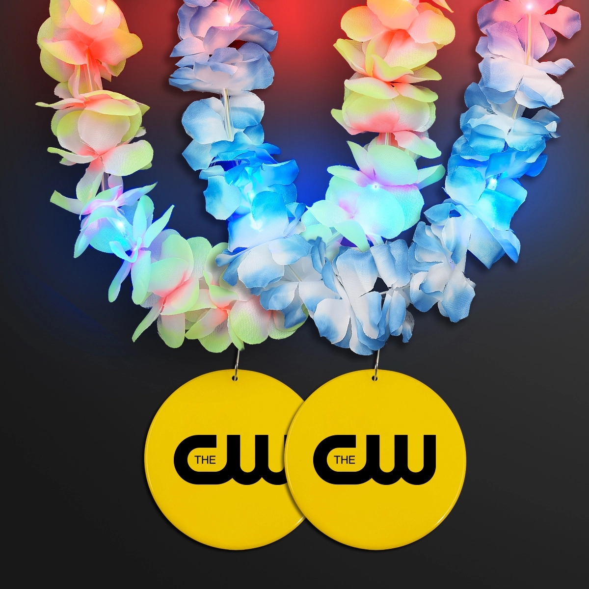 Light Up Hawaiian Leis with Custom Circle Medallion 61
