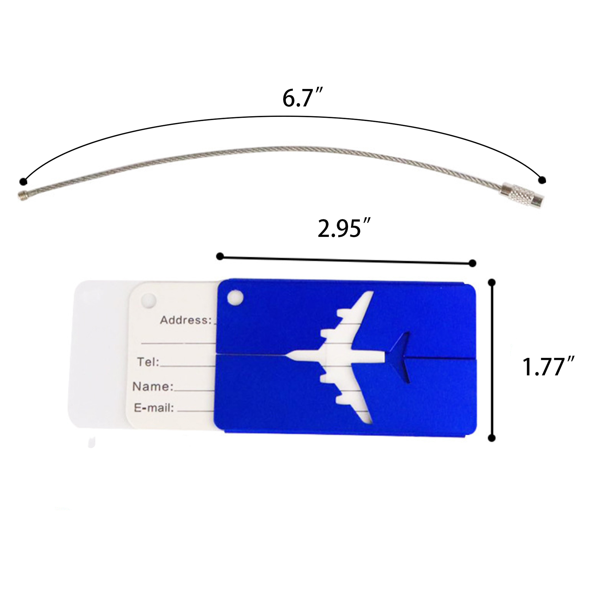 Aluminum Alloy Luggage Tag 4