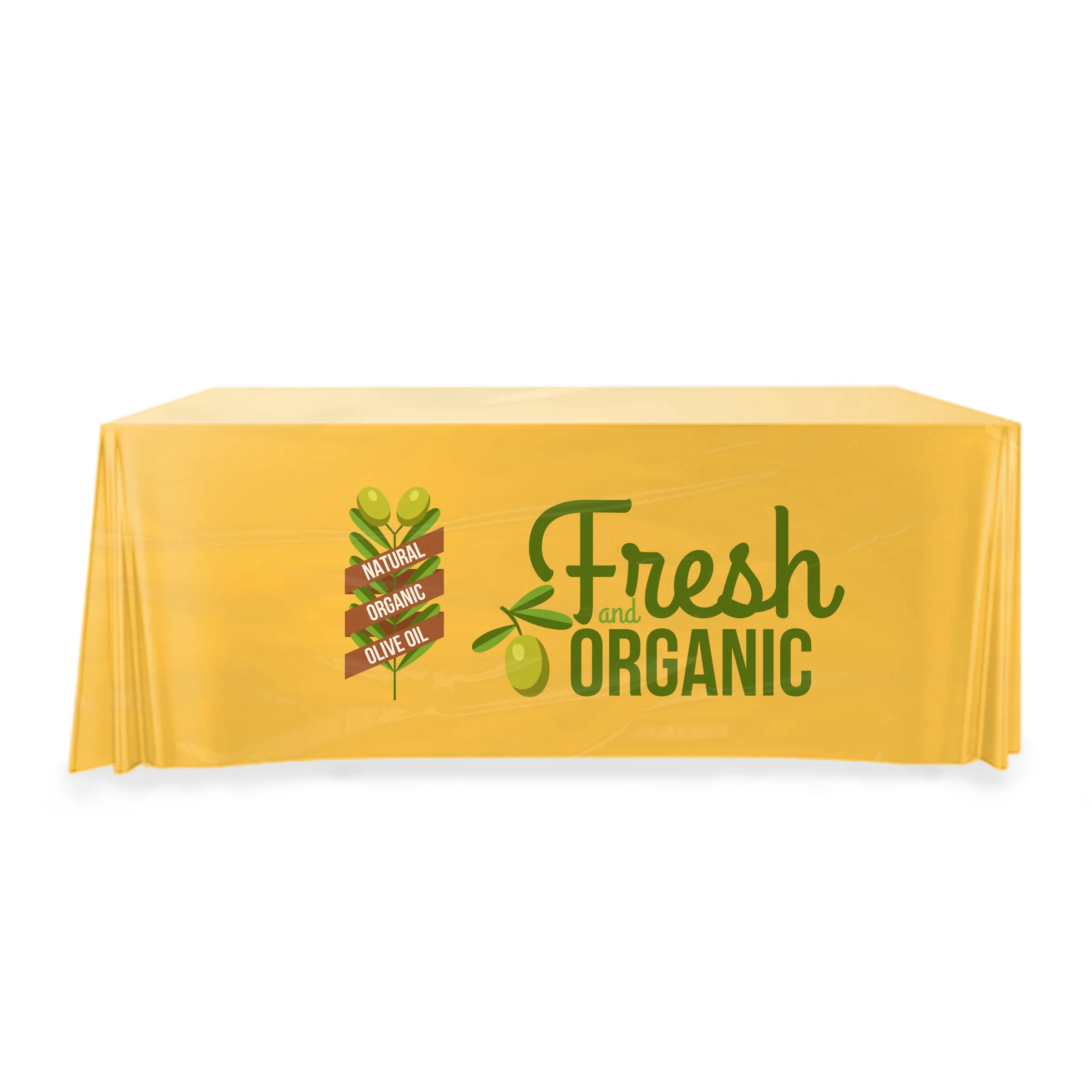 6' Custom Plastic Disposable Table Cover - Full Color 13