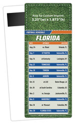 Football Schedule Laminated Card/Postcard with Magnet Strip 3.5x8.5 - 14 pt.