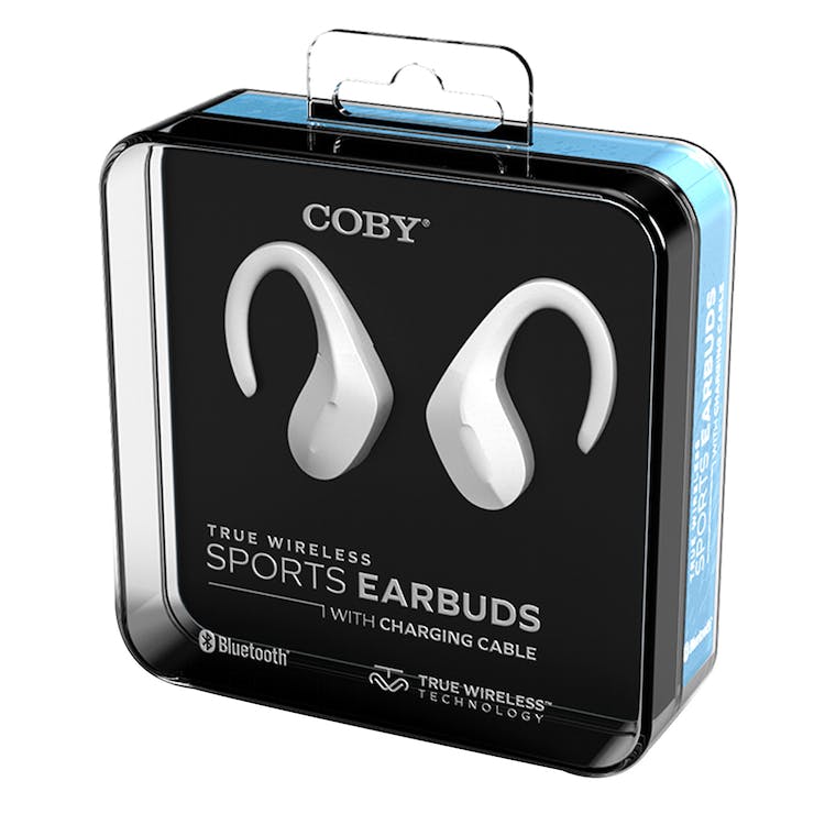 Sports Earbuds - White Slim Profile 3