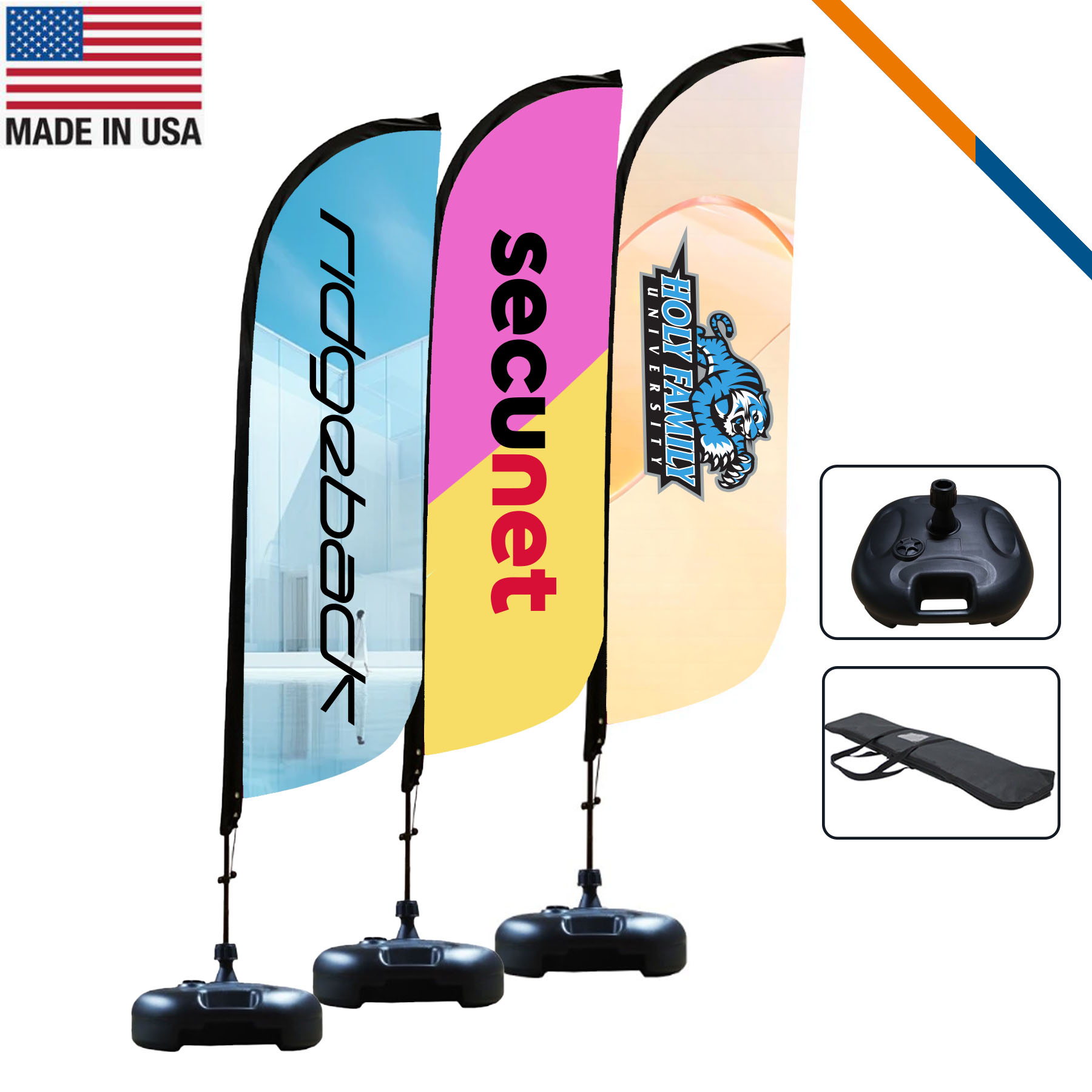 10' Veil Single-Sided Feather Flag