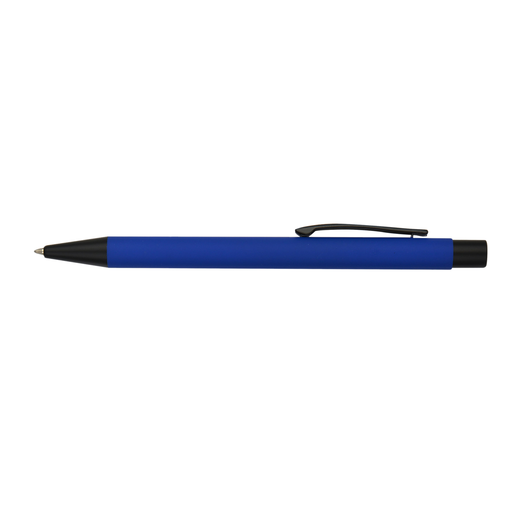 Soft Rubber Click Metal Ballpoint Pen with Chrome Engraving 17