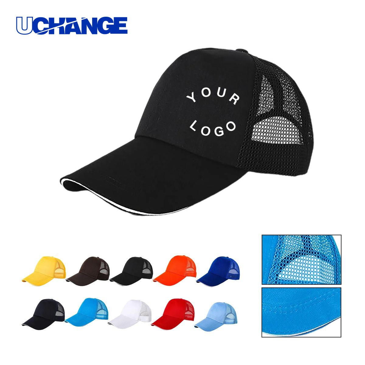 Classic Adjustable Mesh Back Trucker Cap Headwear for Daily Wear