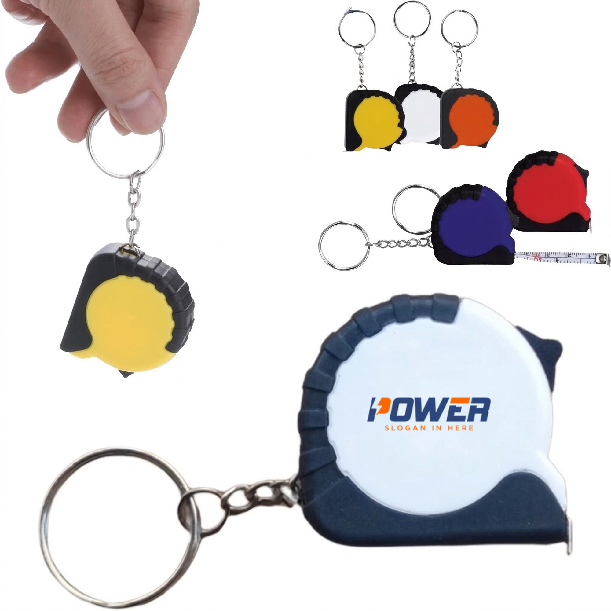 3' Tape Measure Key Chain