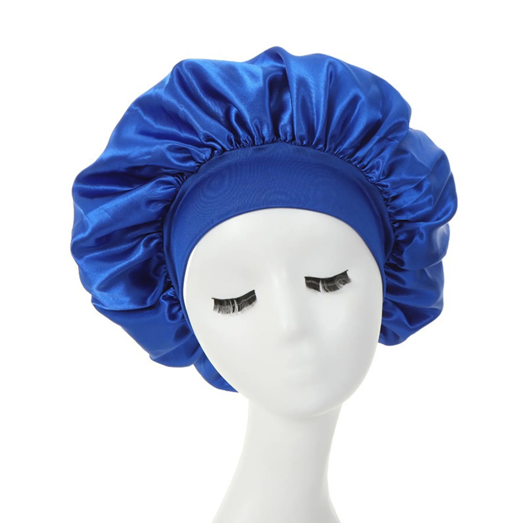 Large Satin Silk Bonnet Sleep Cap 20