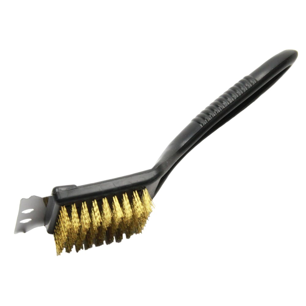 Steel Bristle Grill Brushes - Plastic Handle 8" 3