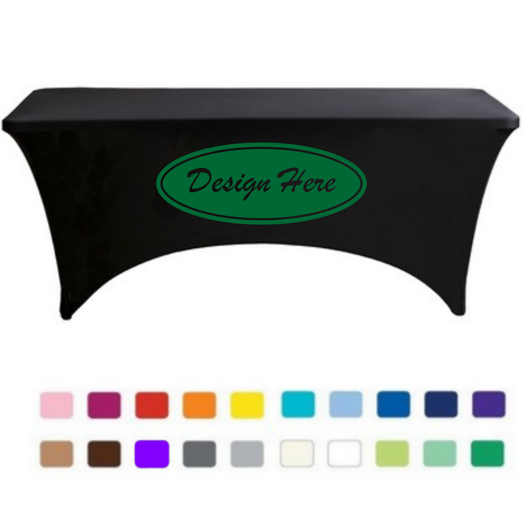 6FT Standard Spandex Table Cover ( Full Color Dye Sublimation ) 3