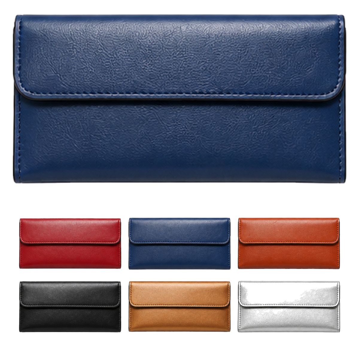 Stitched Retro Wallet for Cards and Cash