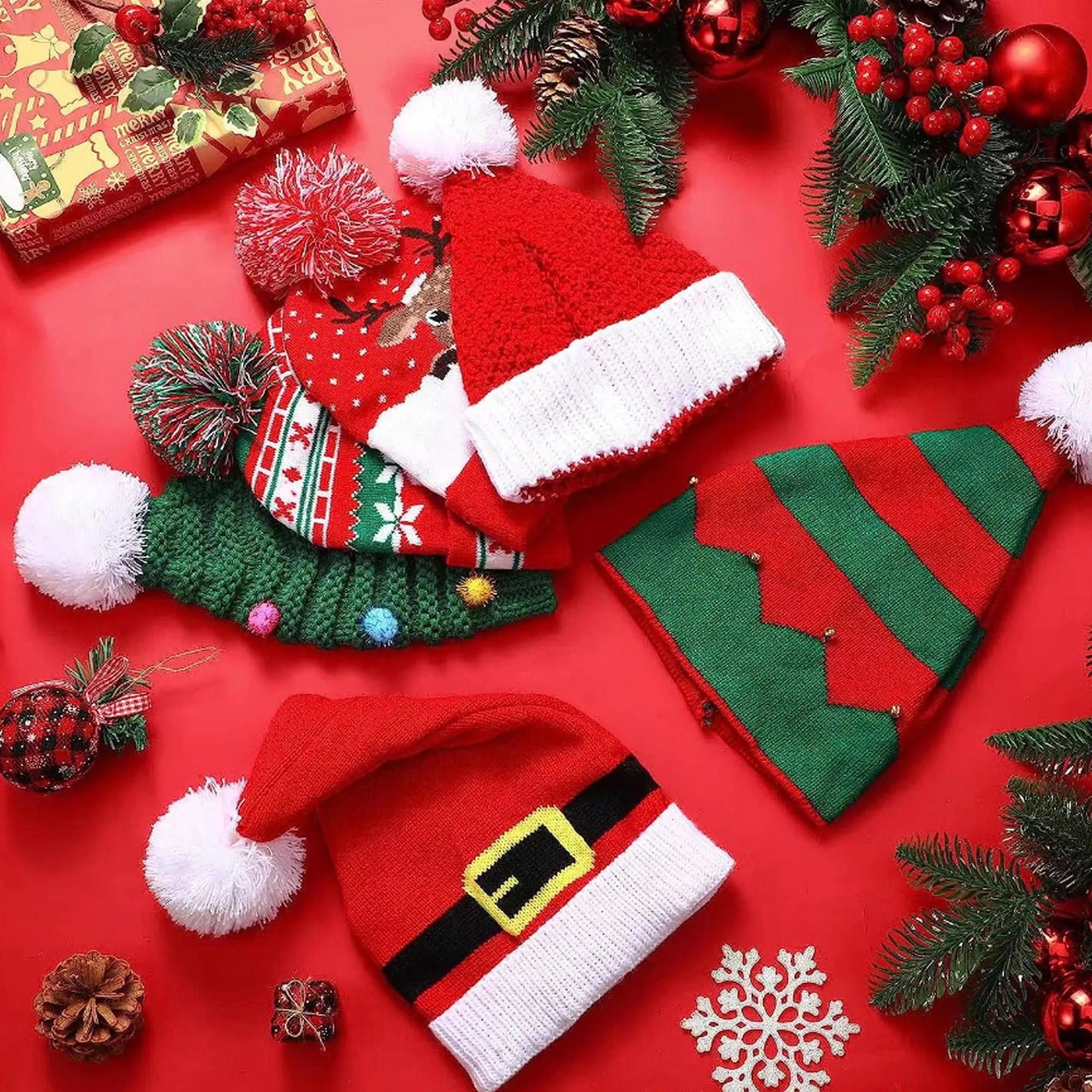 Festive Knit Christmas Cap 13
