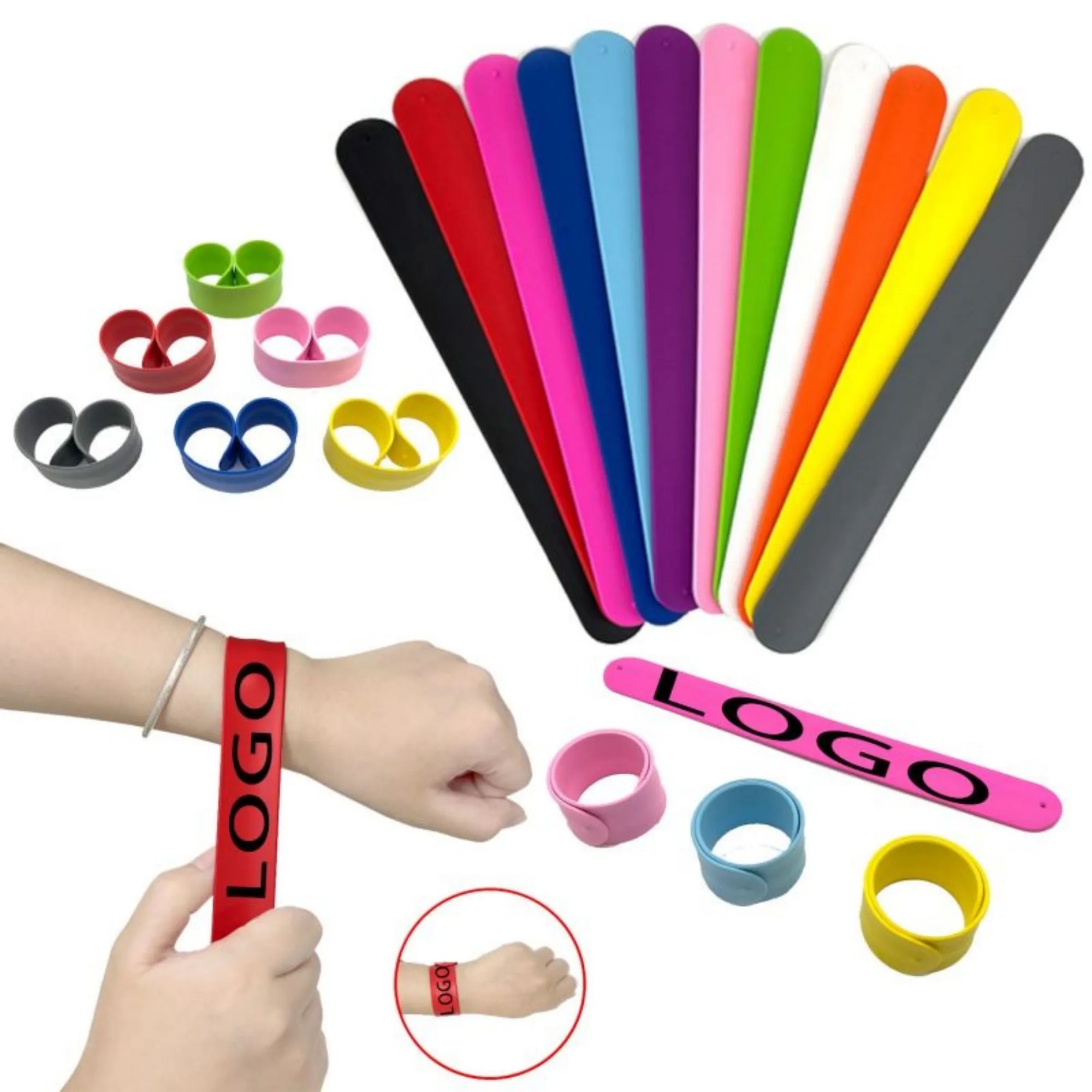 Colorful Silicone Slap Bracelet 10
