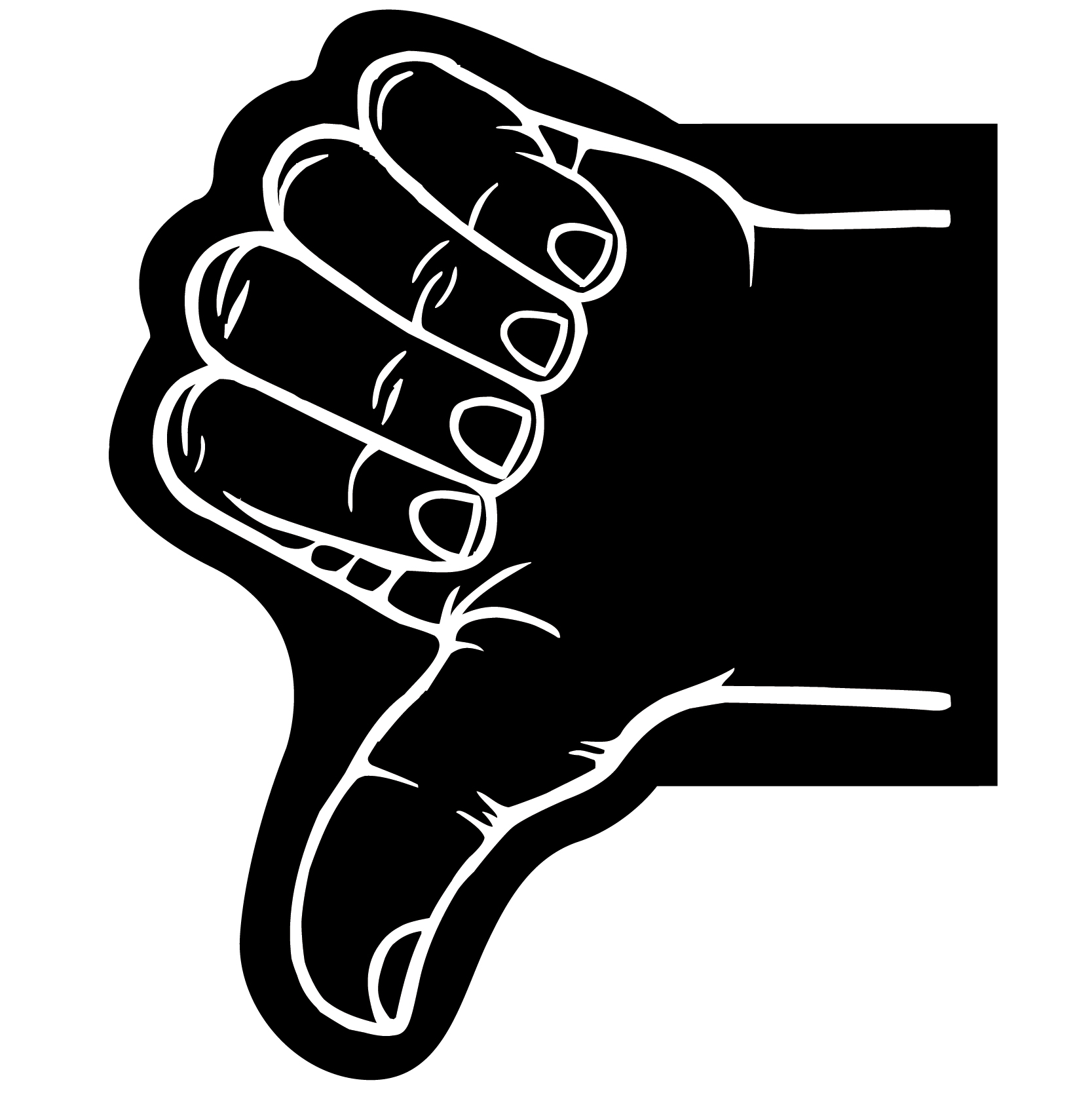 Thumb Foam Hand Mitt 78