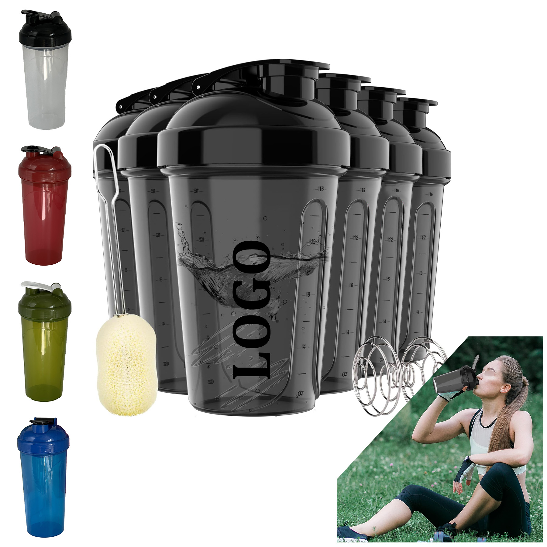 20 OZ Protein Shaker Bottles 2