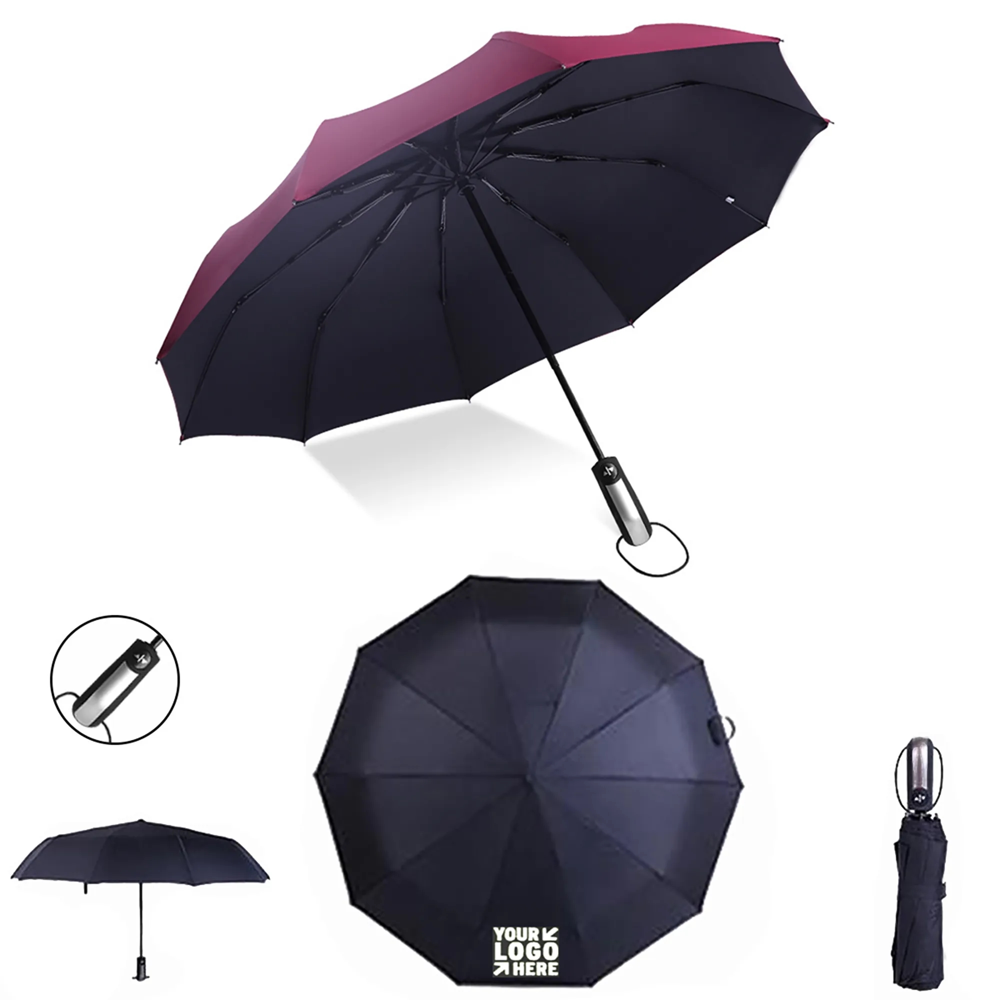 Automatic Folding Umbrella Color Splash Umbrella. 11