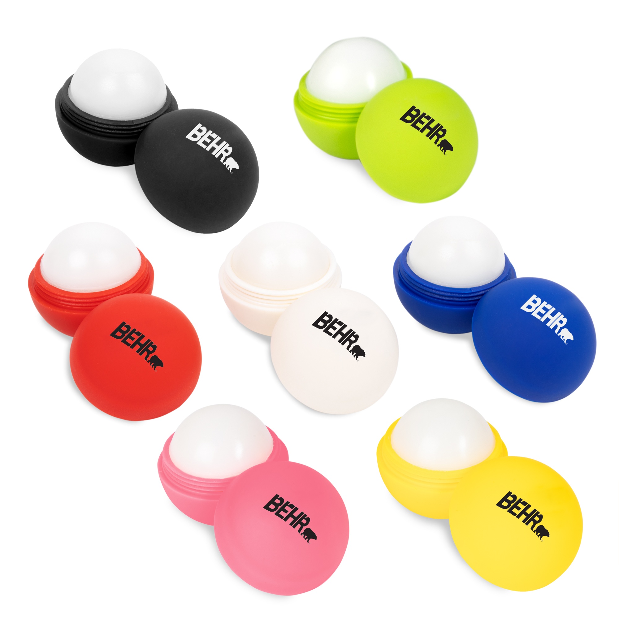 Round Soft Touch Lip Balm