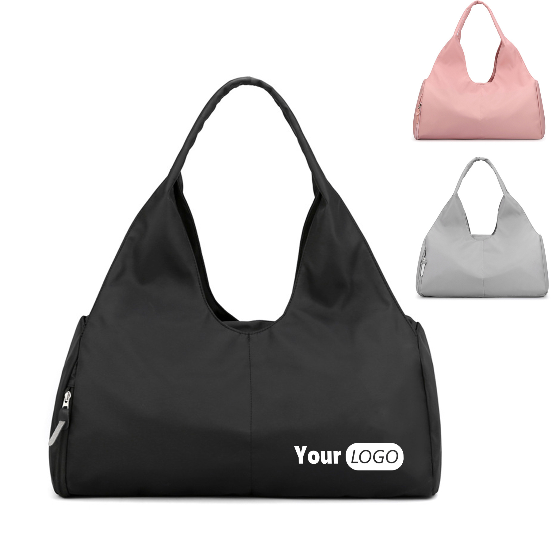 Nylon sports totes bags with shoes compartment for women 9