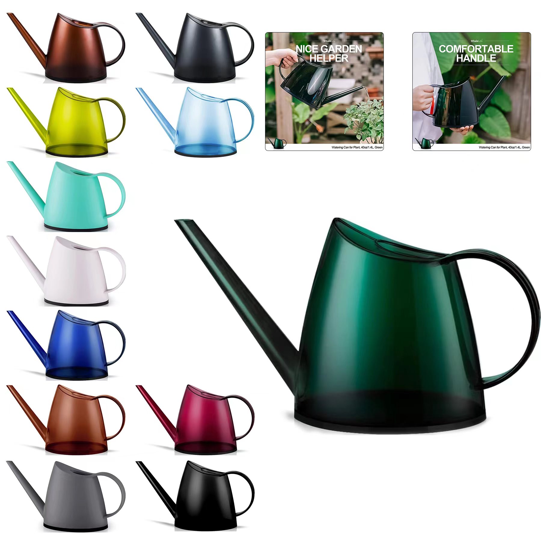 Watering Can for Bonsai Plants 40oz 1.4L PS Resin Pot 5