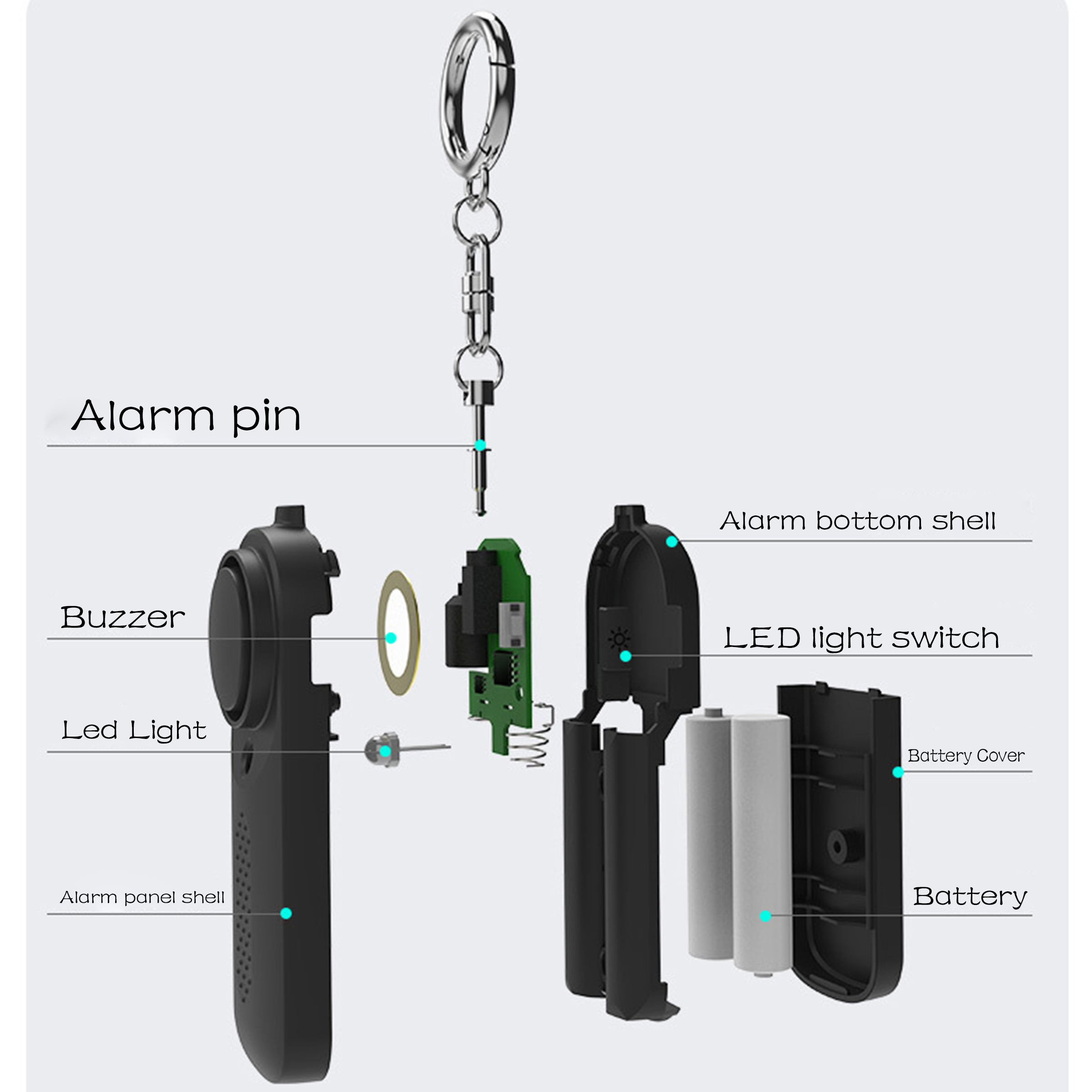 Abs 130 Decibel Personal Alarm 7