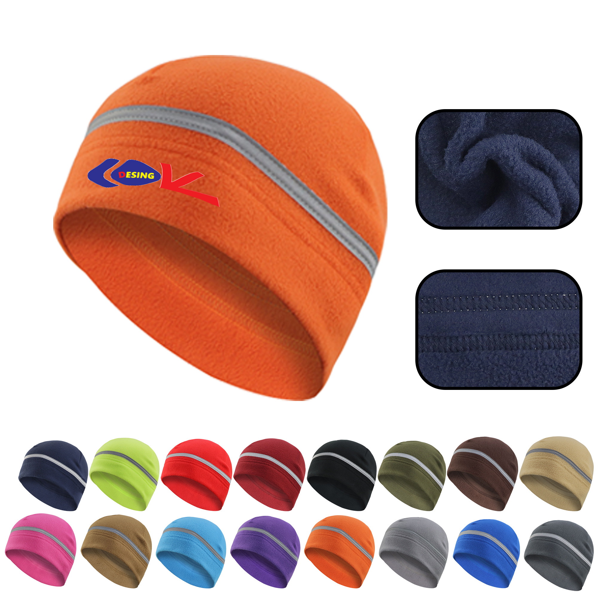 MOQ 20 PCS Reflective Winter Cap 4