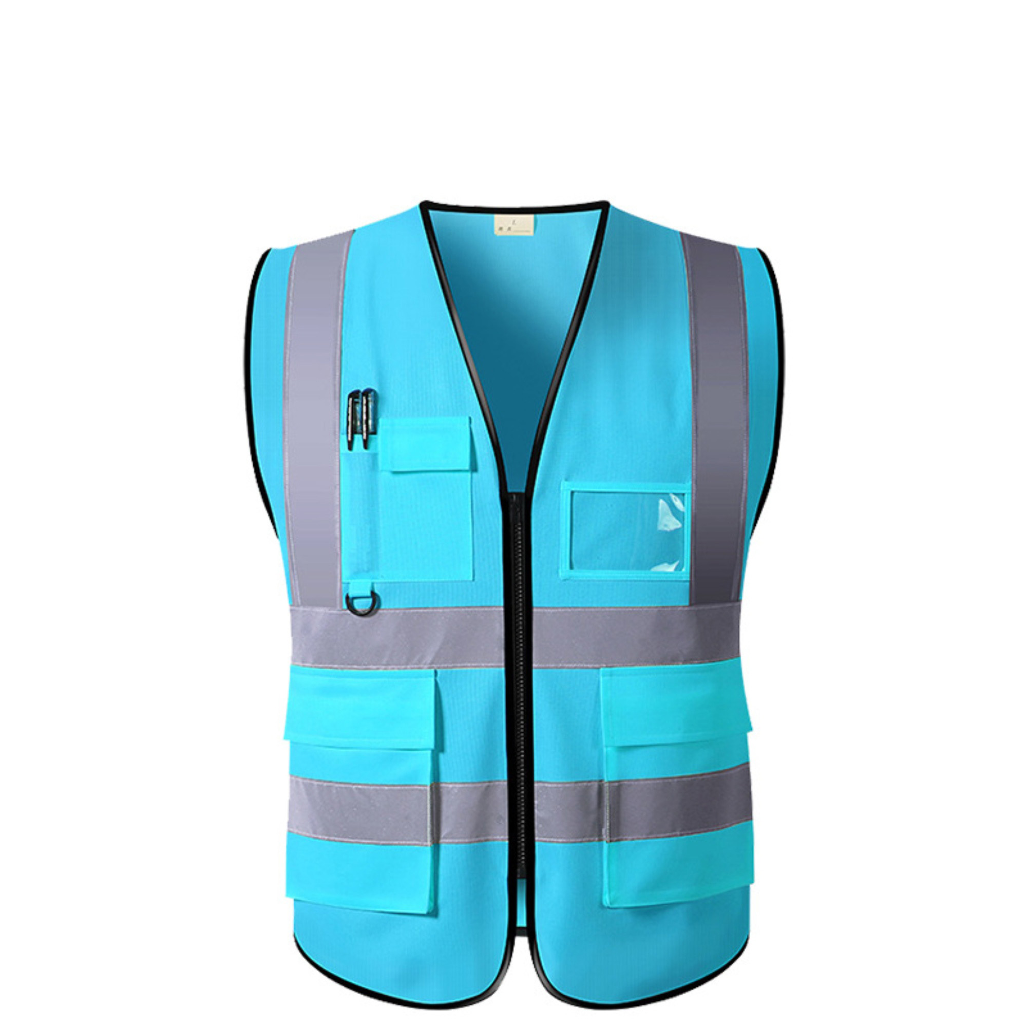 Fluorescent Work Vest With Reflective Strips 20