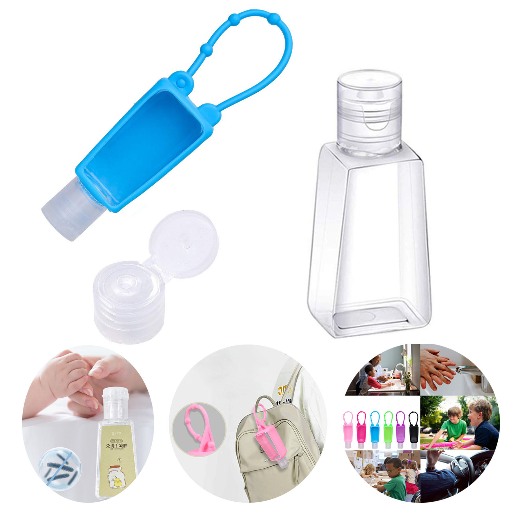 Hand Sanitizer With Removable Silicone Cover