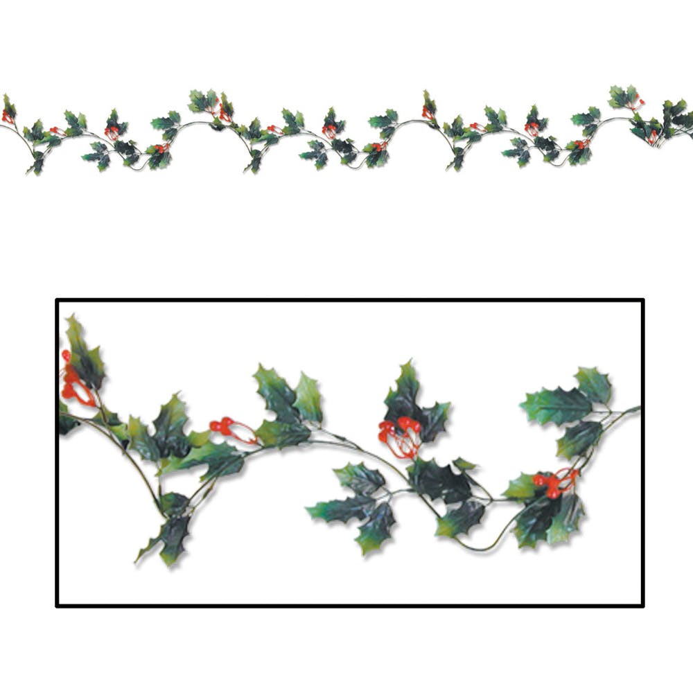 Holly & Berry Garlands - 6' 3