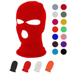 Warm Knit 3 Hole Full Face Ski Mask