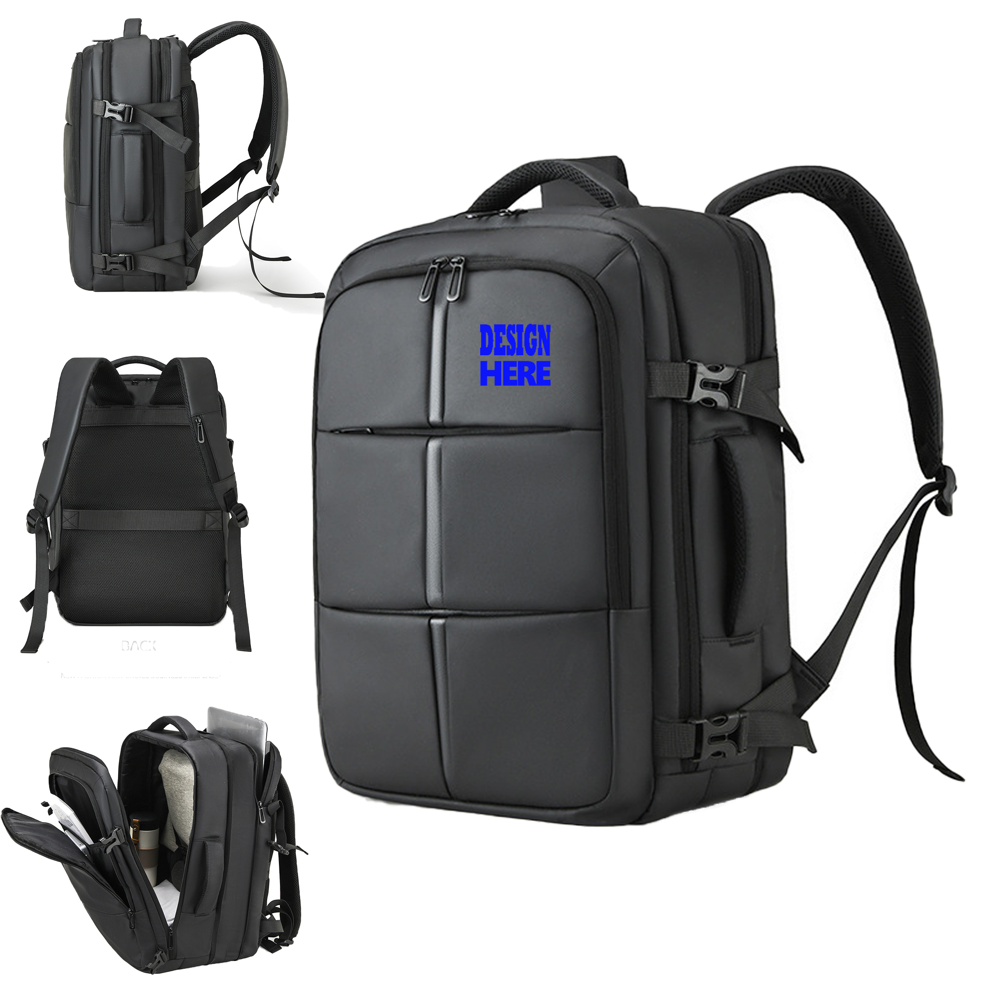 USB-Enabled Expandable Business Laptop Bag 3