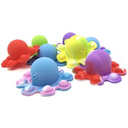Squid Game Reversible Octopus Pop It Fidget Toy Keyring