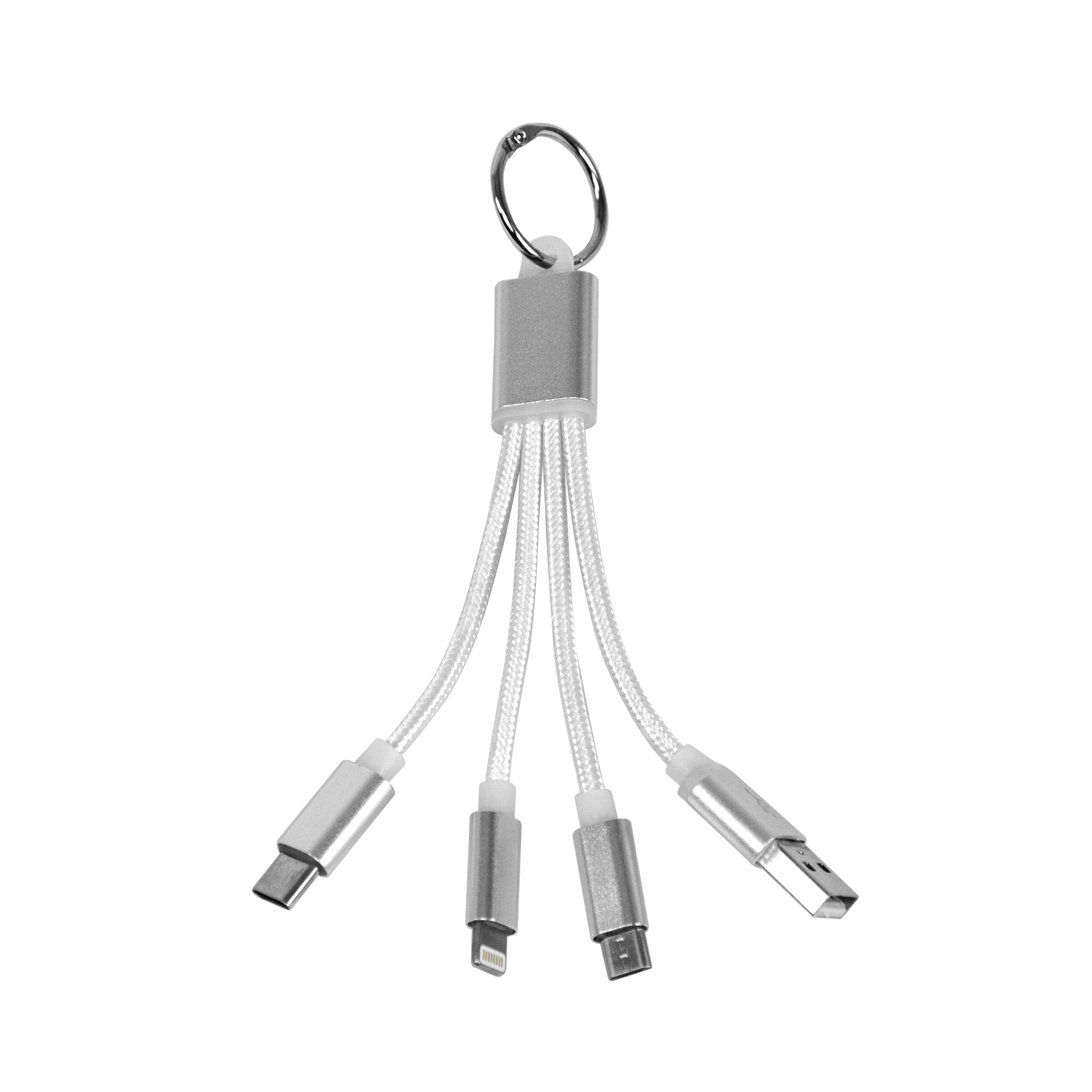 4-in-1 USB Keychain Charging Cable 6