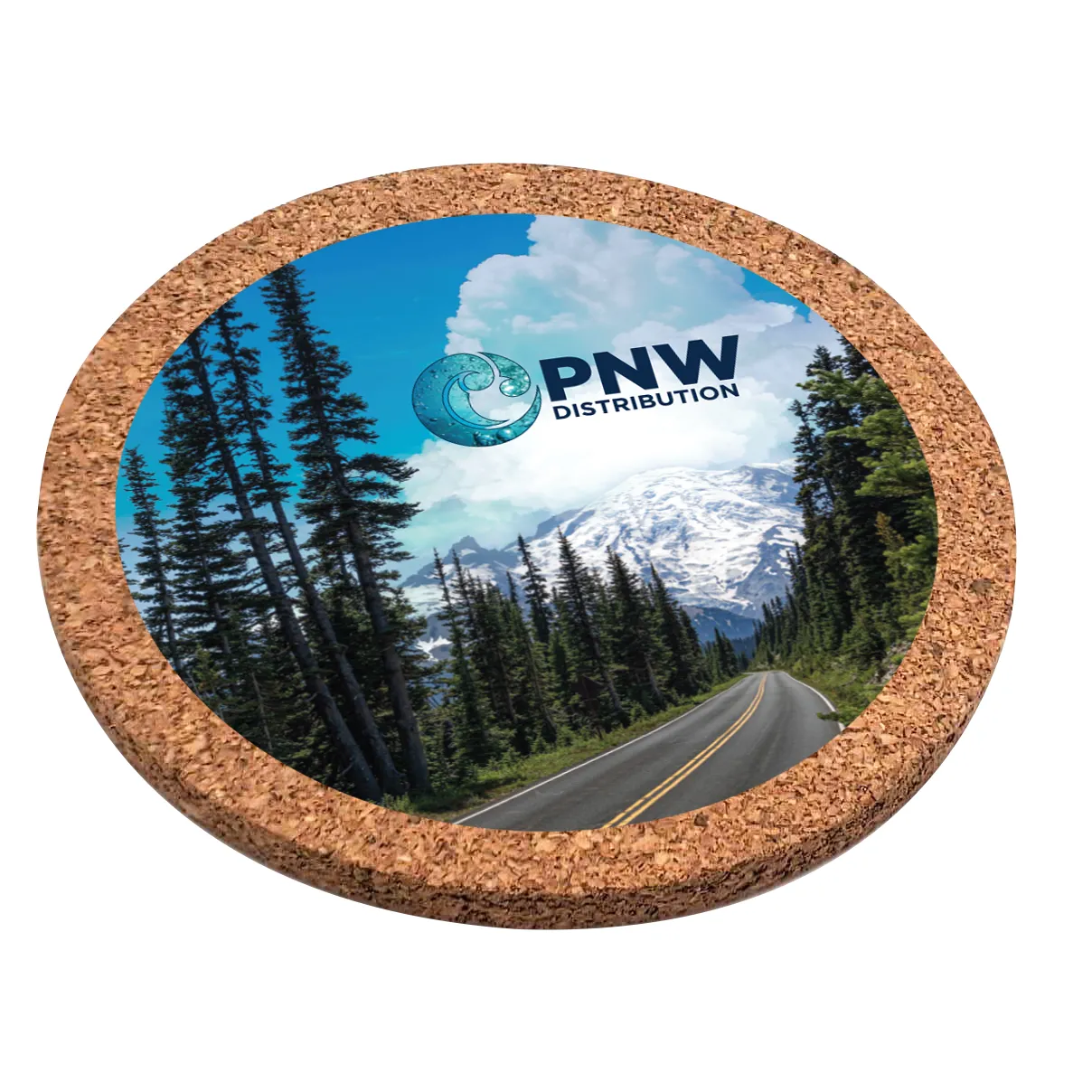 Cork Wood Coaster set of 2 25