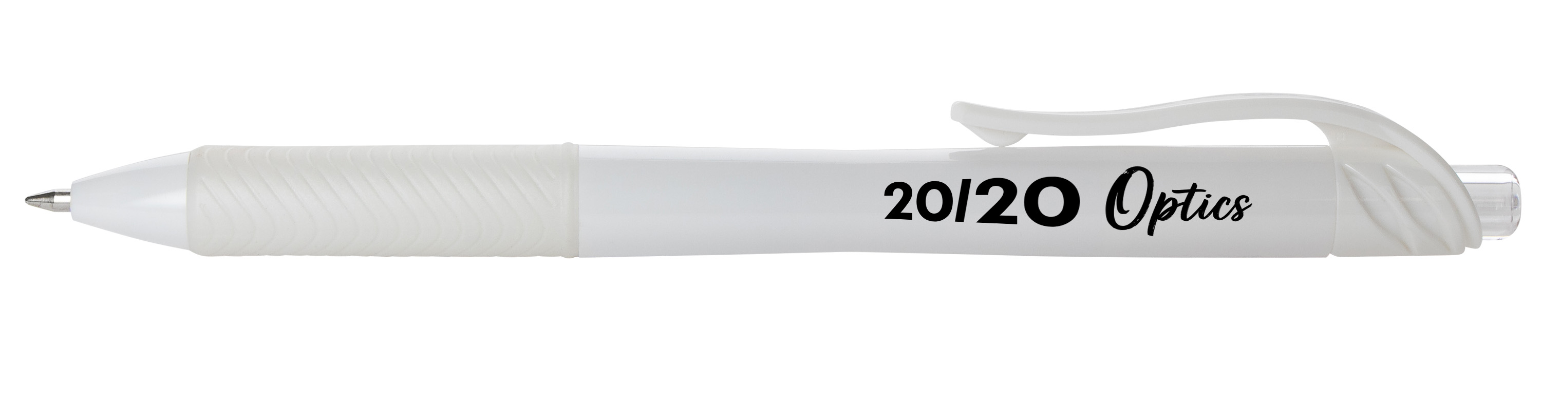 EnerGel-X® White Barrel Retractable Gel Ink Pen-Silk-Screen 10