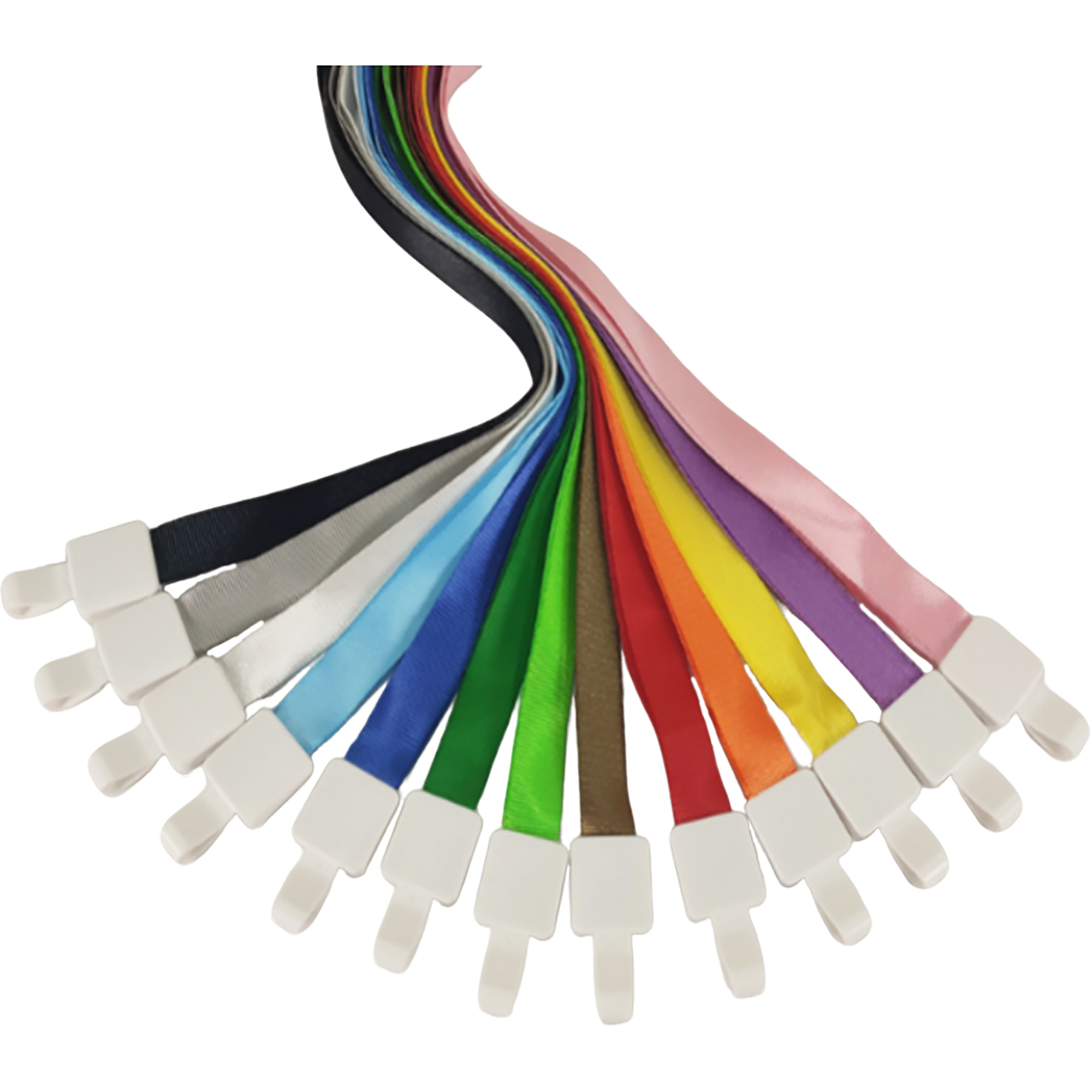 Polyester Neck Strap With ID Work Card Clip Lanyard 7