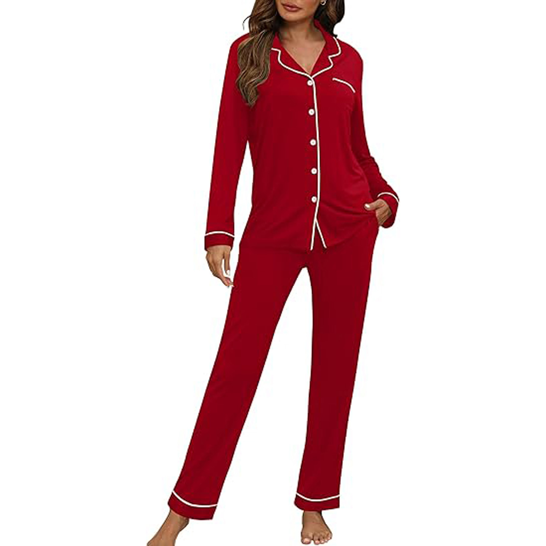 Women's Long Sleeve Pajama Set 27