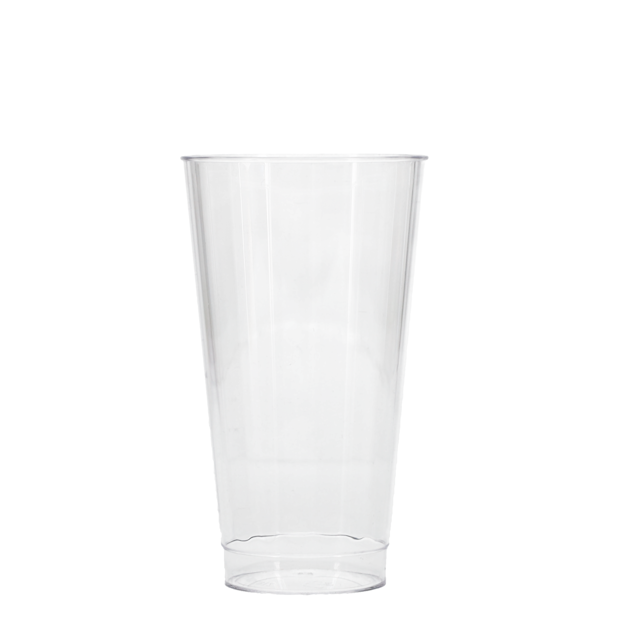 16 oz Hard Plastic Fluted Cup Clear Tradition Print 7