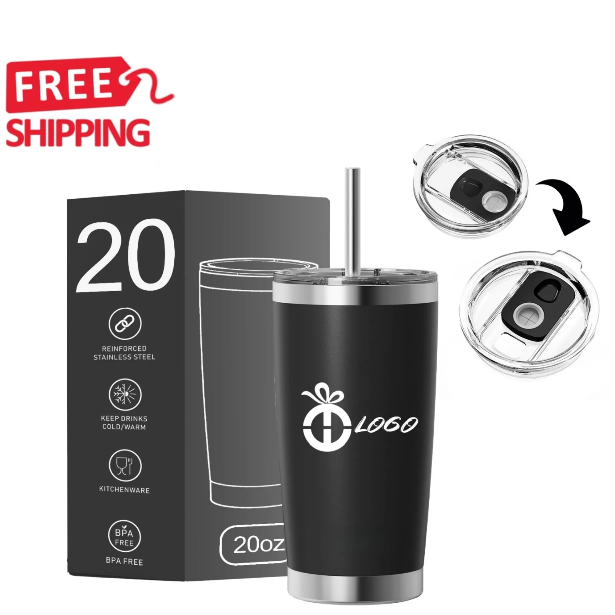 20 oz Vacuum Insulated Stainless Steel Tumbler