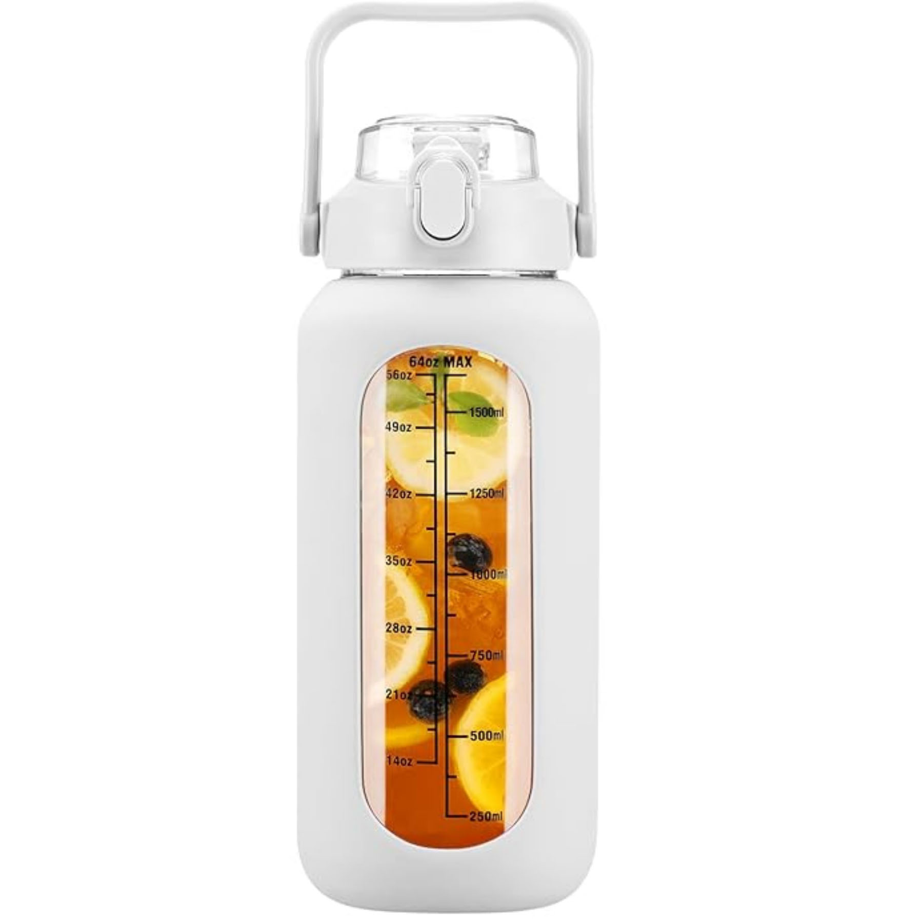 64 oz Glass Graduated Water Bottle 23