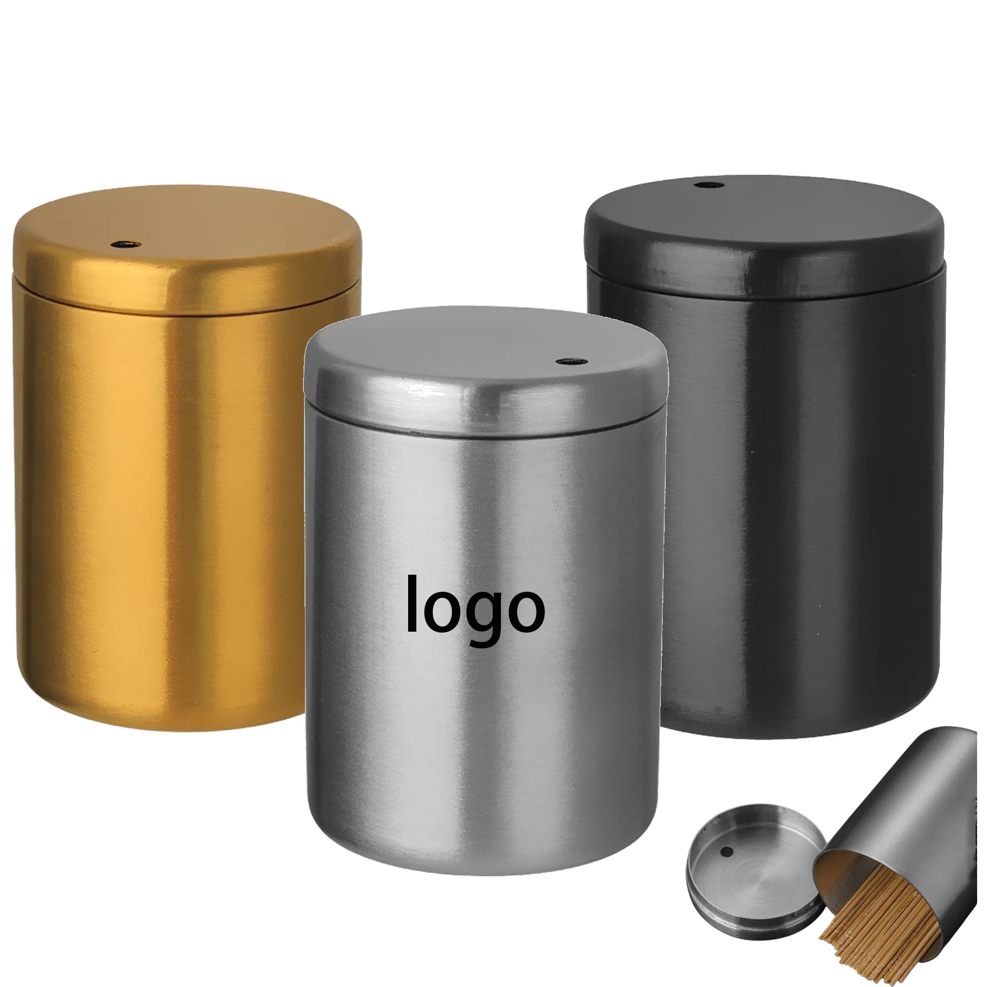 Kitchen Stainless Steel Holder Toothpick Box 6